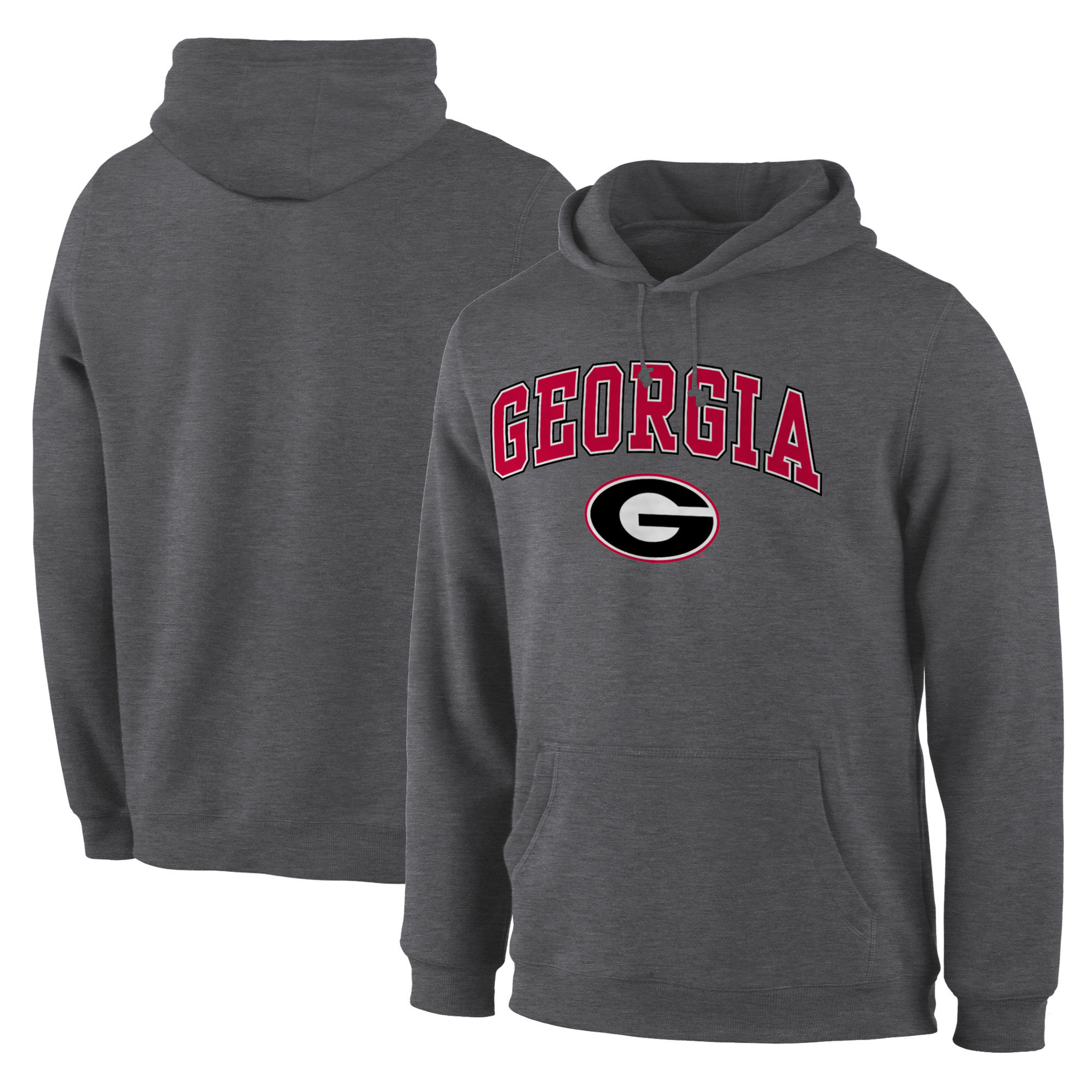 Georgia Bulldogs Charcoal Campus Pullover Hoodie