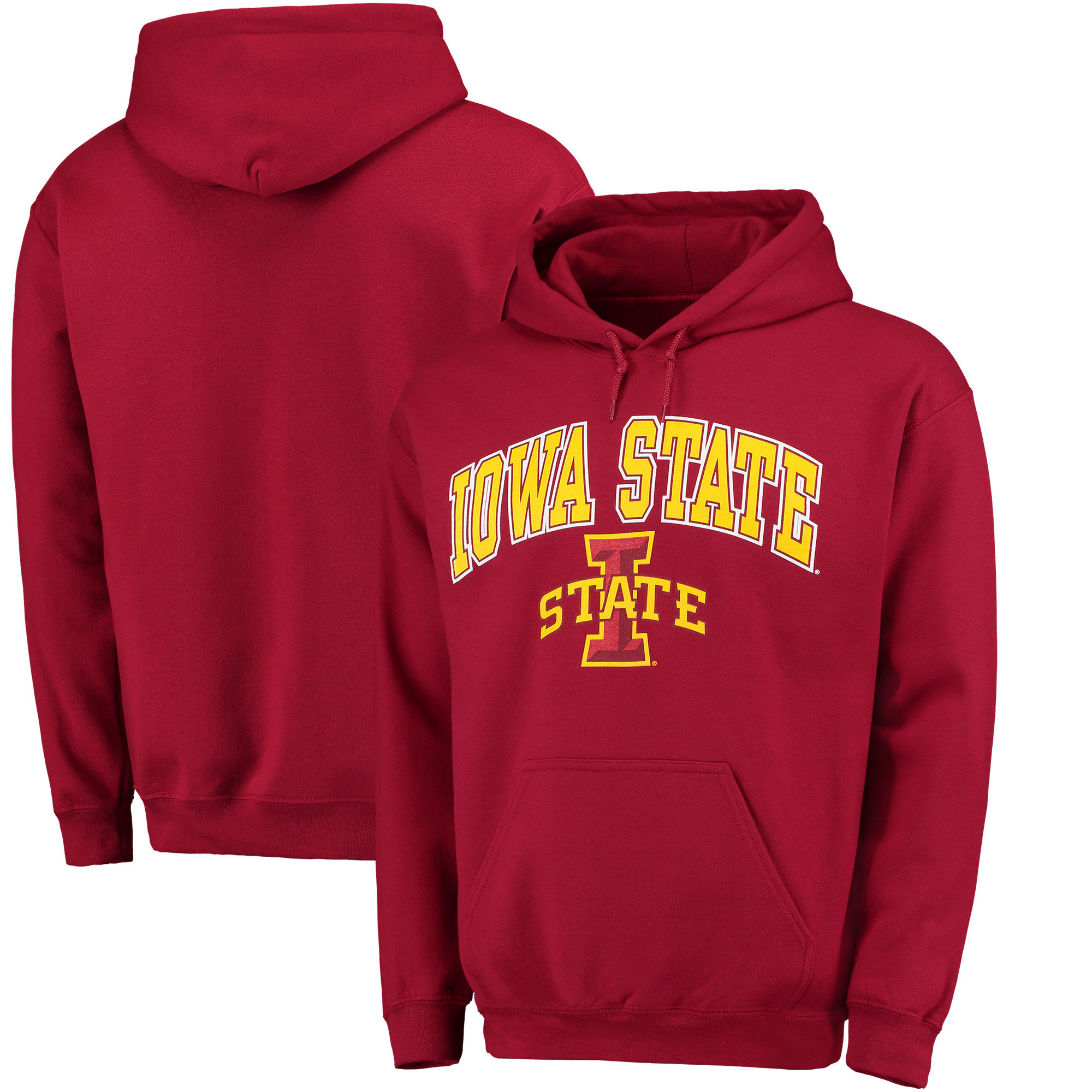 Iowa State Cyclones Cardinal Campus Pullover Hoodie - Click Image to Close