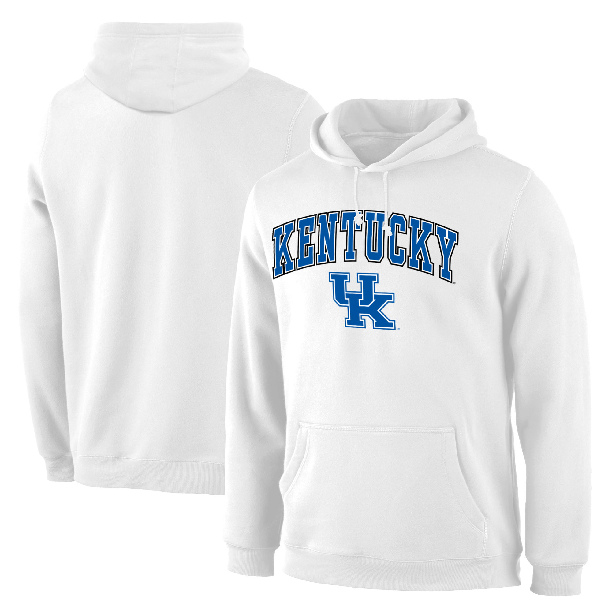 Kentucky Wildcats White Campus Pullover Hoodie