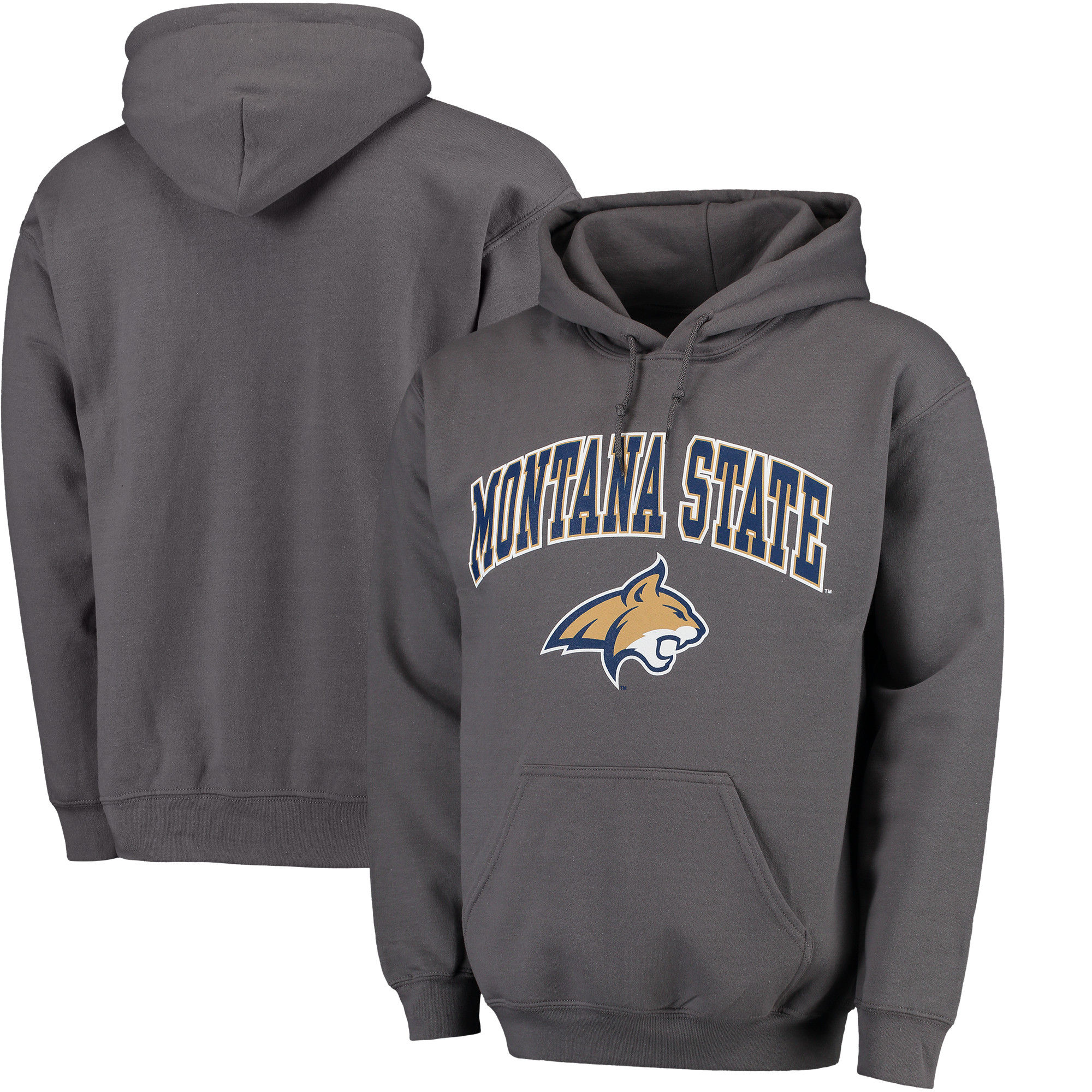 Montana State Bobcats Charcoal Campus Pullover Hoodie