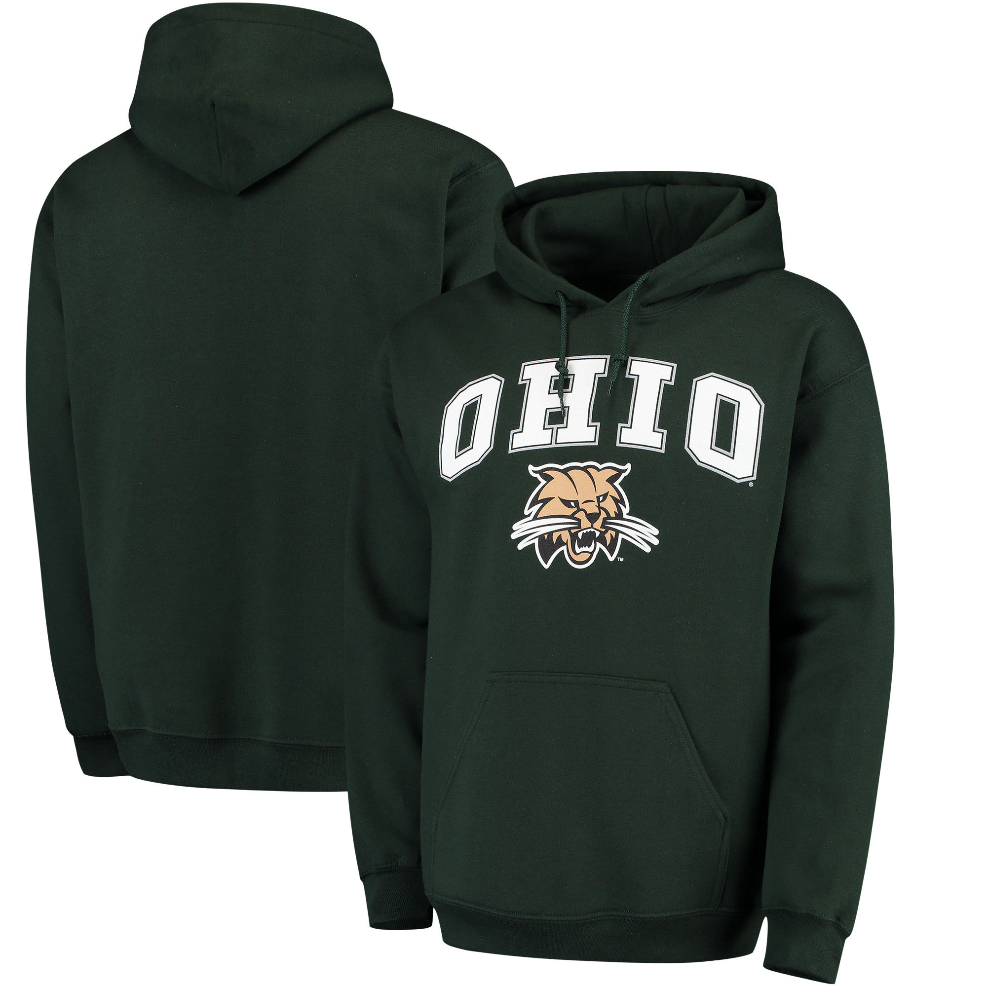 Ohio Bobcats Green Campus Pullover Hoodie