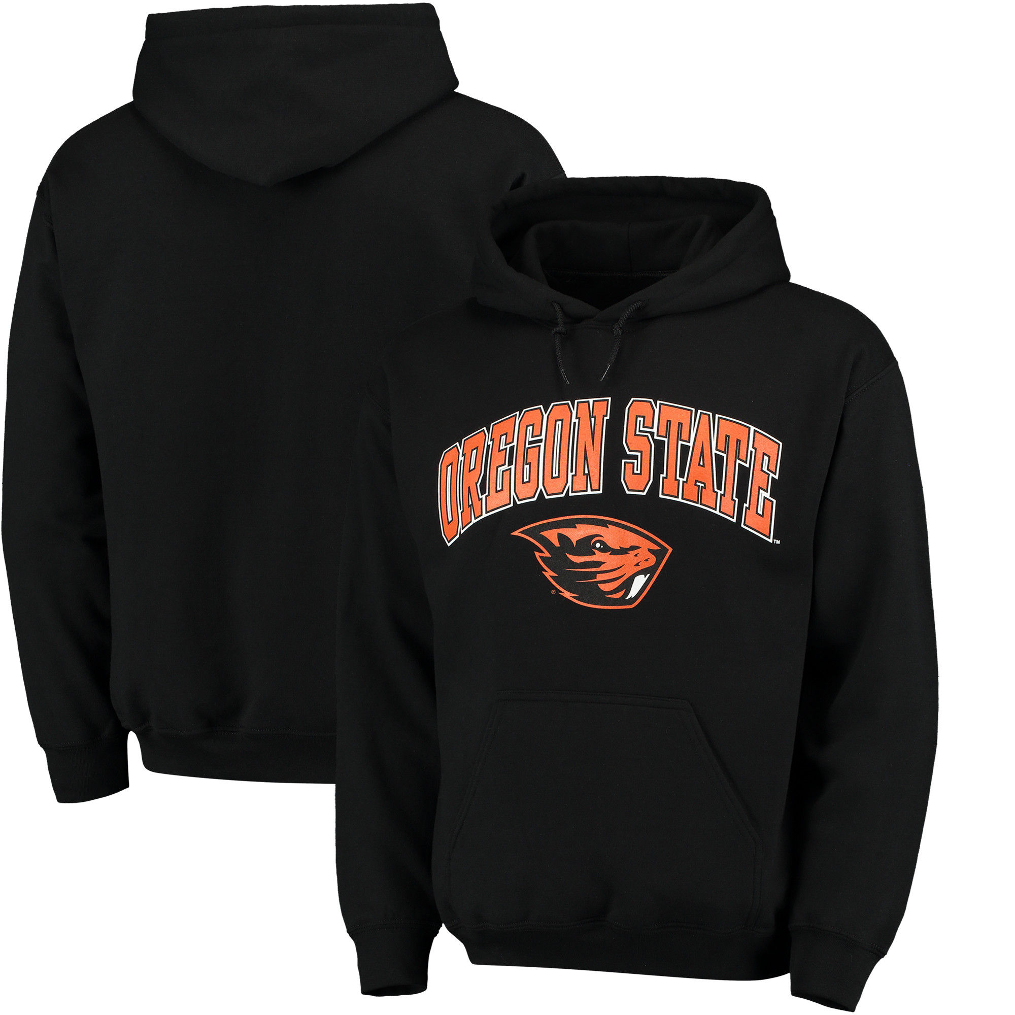 Oregon State Beavers Black Campus Pullover Hoodie - Click Image to Close