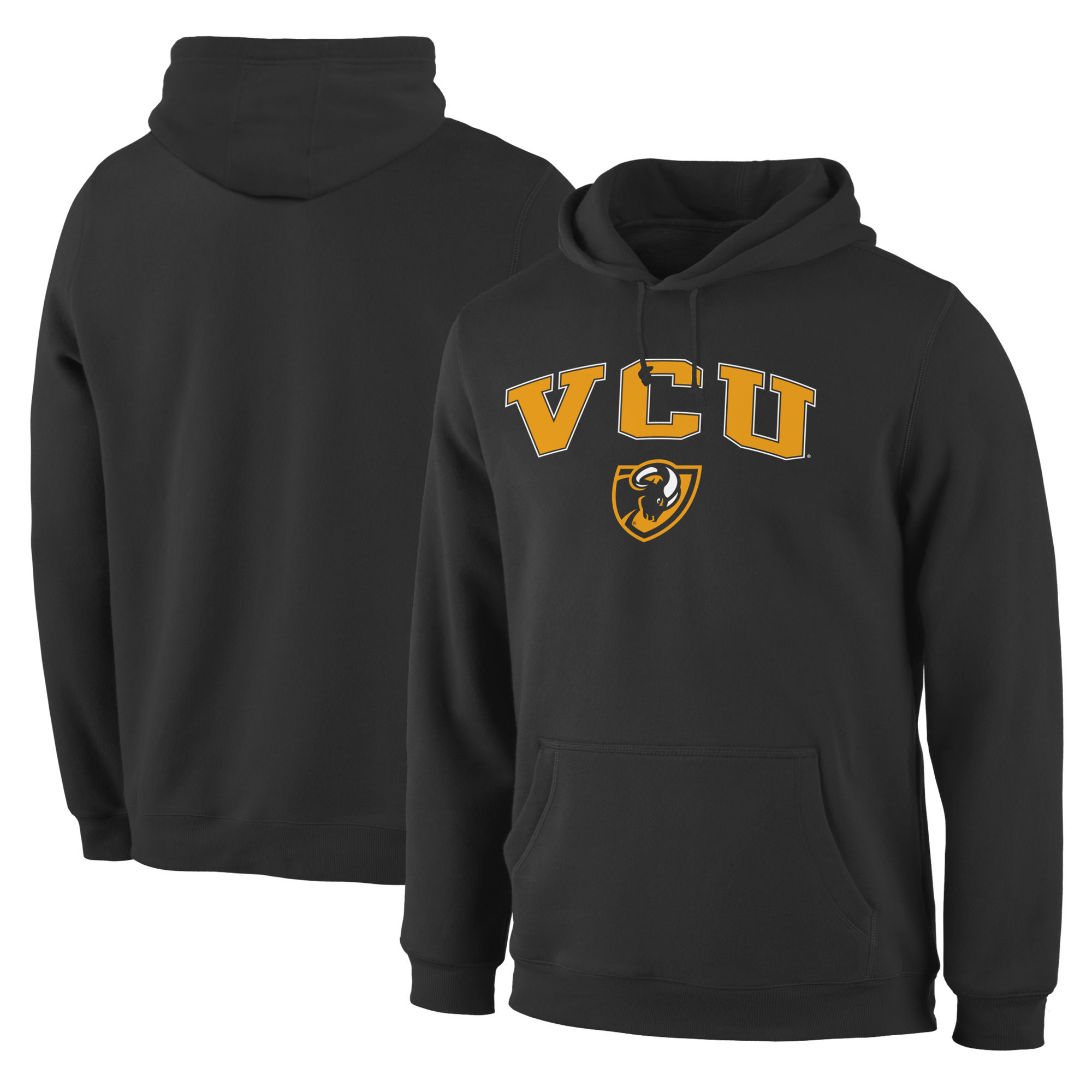 VCU Rams Black Campus Pullover Hoodie - Click Image to Close