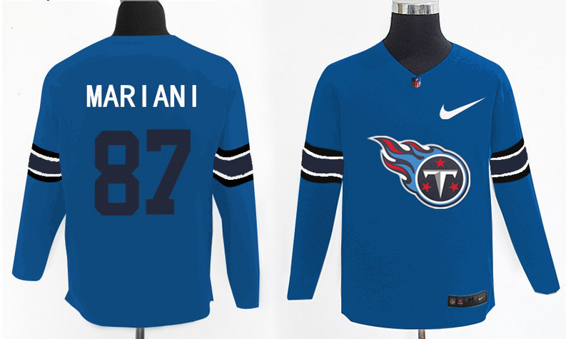 Nike Titans 87 Marc Mariani Light Blue Knit Sweater