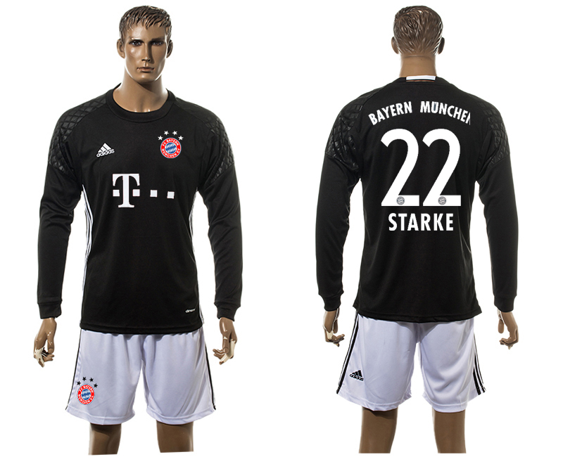2015-16 Bayern Munich 22 STARKE Goalkeeper Long Sleeve Jersey