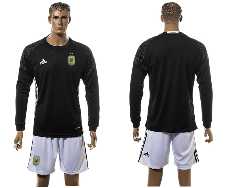 Argentina Goalkeeper 2016 Copa America Centenario 2016 Copa America Centenario Long Sleeve Soccer Jersey
