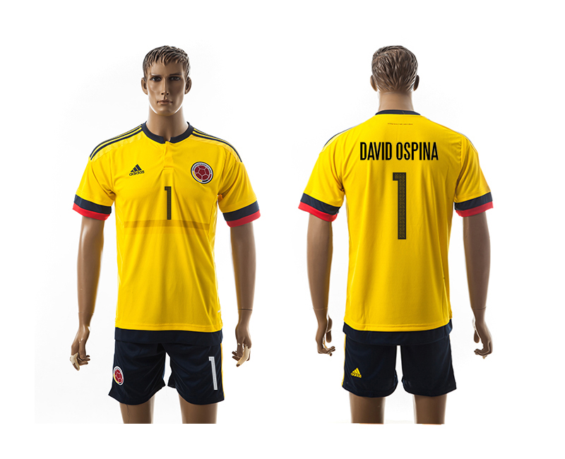 2016-17 Colombia 1 DAVID OSPINA Home Jersey
