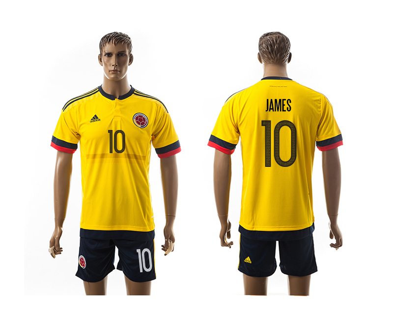 2016-17 Colombia 10 JAMES Home Jersey