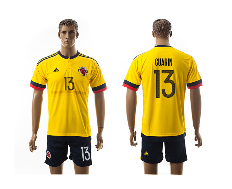 2016-17 Colombia 13 GUARIN Home Jersey