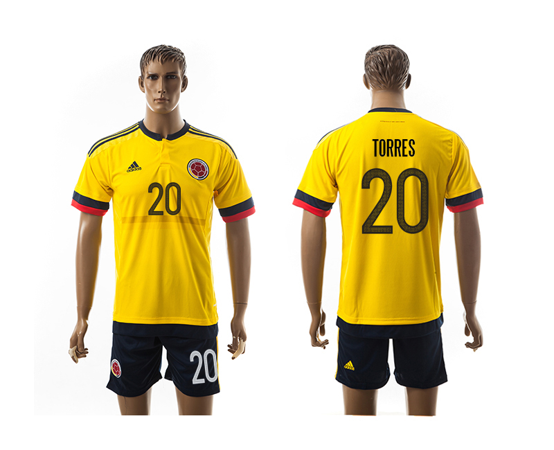 2016-17 Colombia 20 TORRES Home Jersey