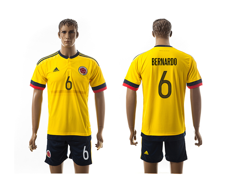 2016-17 Colombia 6 BERNARDO Home Jersey