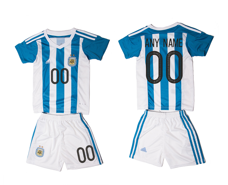 2016-17 Argentina Home Customized Youth Jersey