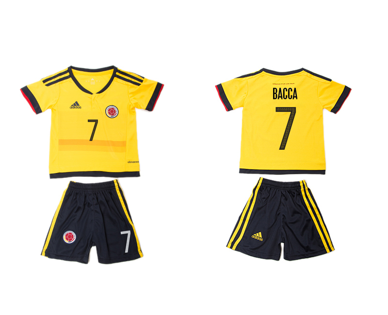2016-17 Colombia 7 BACCA Home Youth Jersey 2016-17 Colombia 7 BACCA Home Youth Jersey