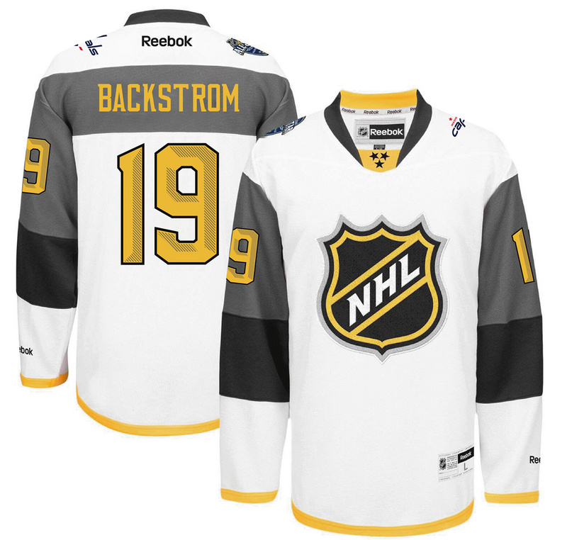 Capitals 19 Nicklas Backstrom White 2016 All-Star Premier Jersey - Click Image to Close