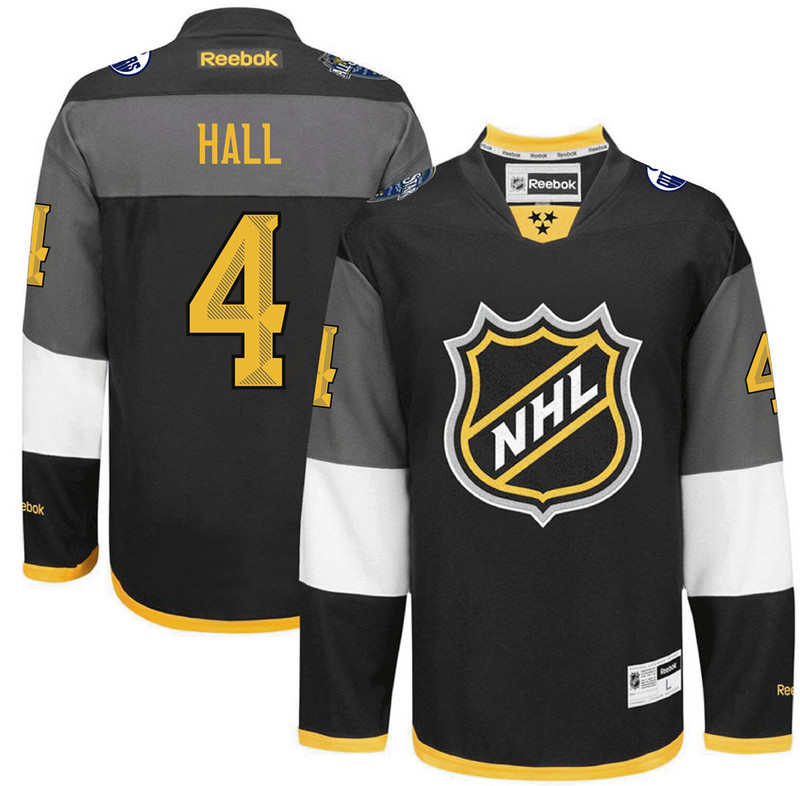 Oilers 4 Taylor Hall Black 2016 All-Star Premier Jersey
