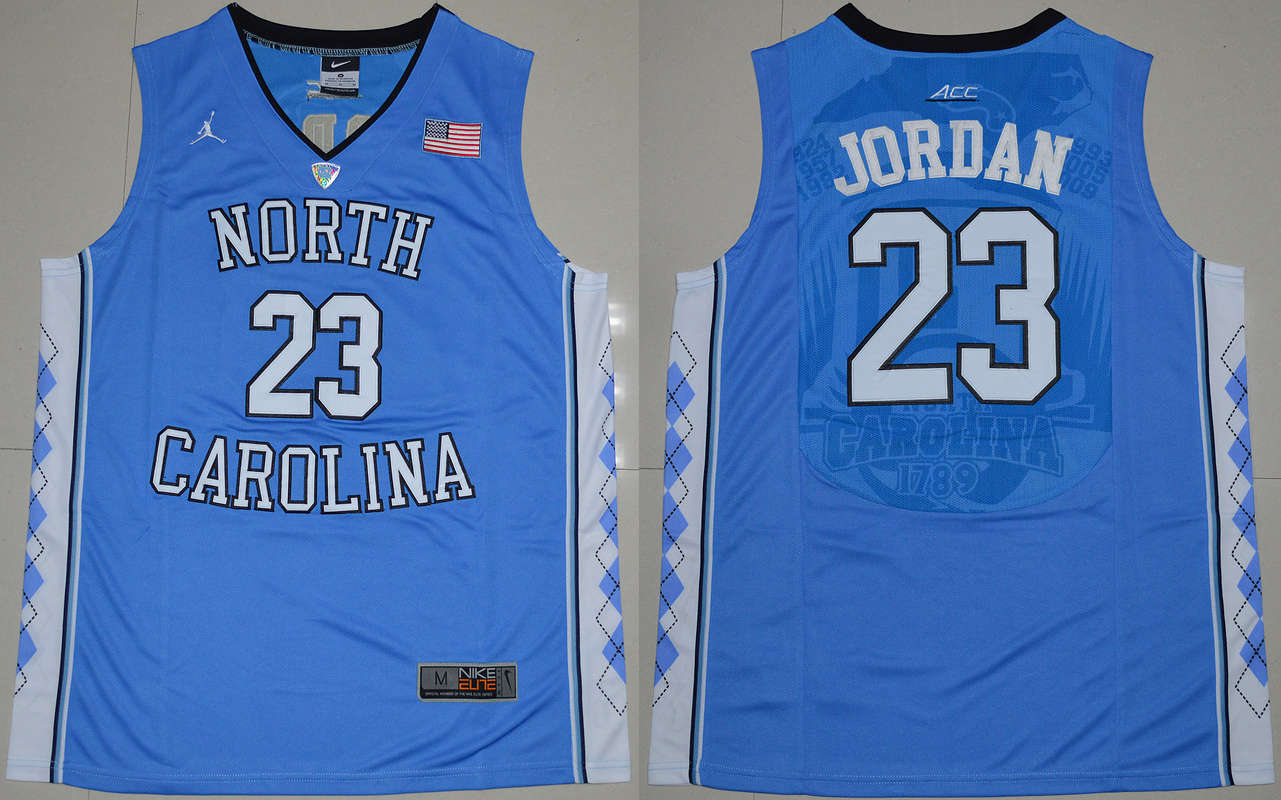 North Carolina Tar Heels 23 Michael Jordan Blue College Jersey