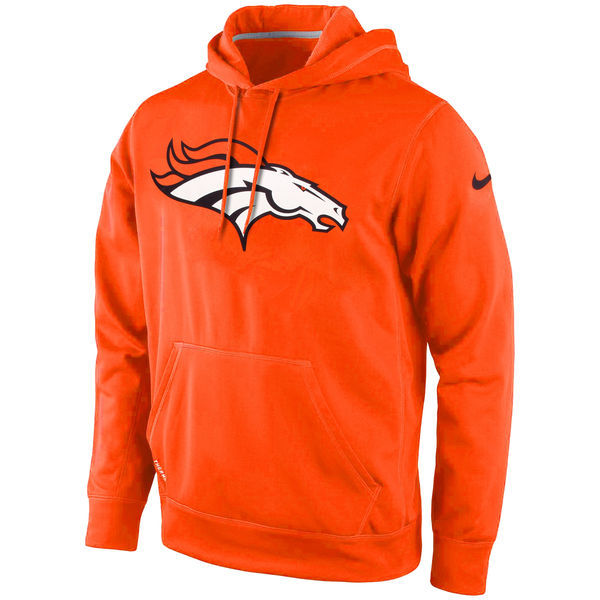 Nike Broncos KO Logo Orange Men's Pullover Hoodie