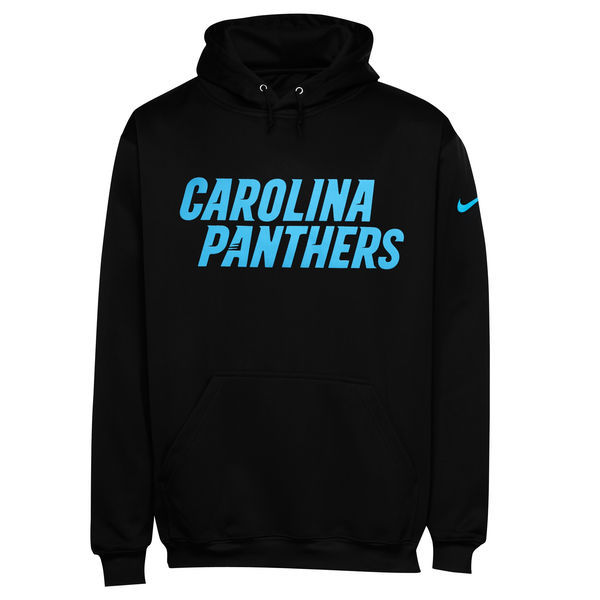 Nike Panthers KO Wordmark Black Men's Pullover Hoodie