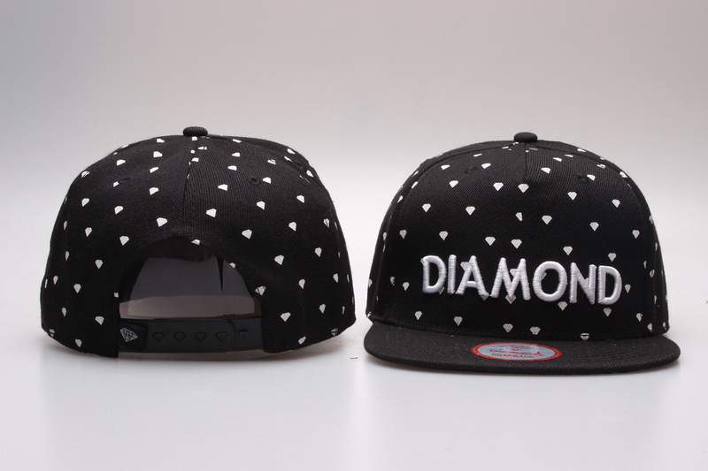 Diamond Fashion Black Adjustable Hat YP