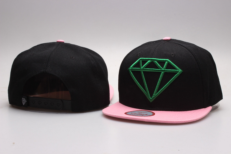 Diamond Fashion Black Adjustable Hat YP03
