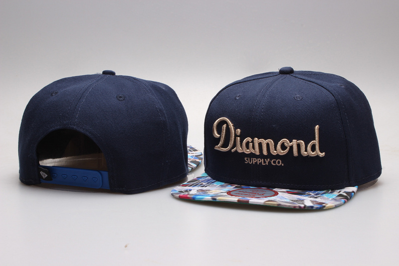 Diamond Fashion Blue Adjustable Hat YP02