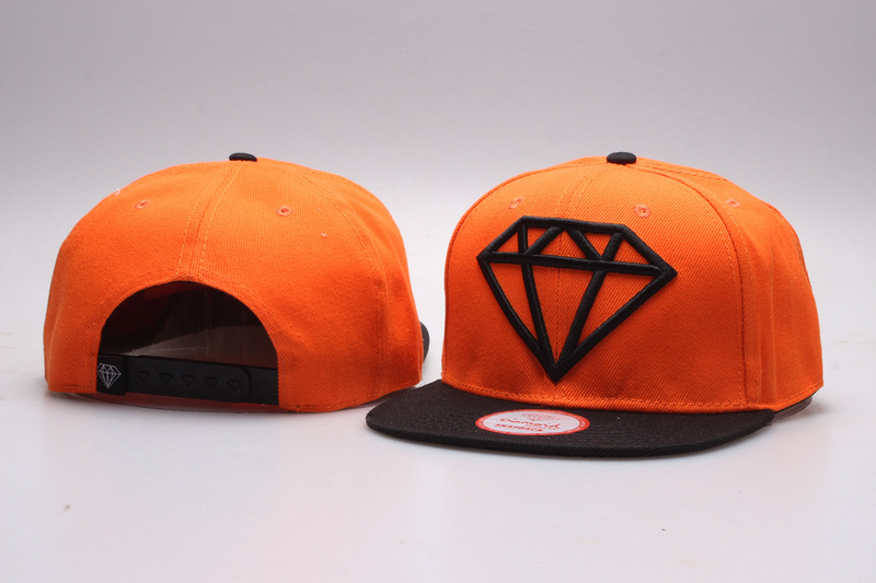 Diamond Fashion Orange Adjustable Hat YP
