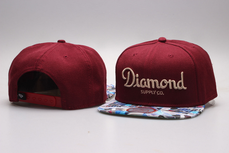 Diamond Fashion Red Adjustable Hat YP