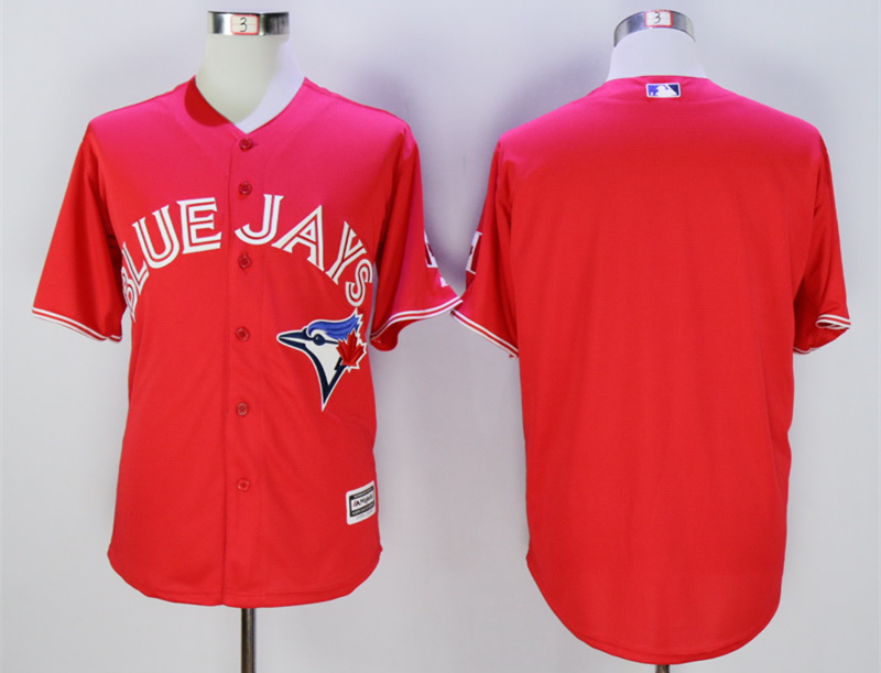 Blue Jays Blank Red New Cool Base Jersey