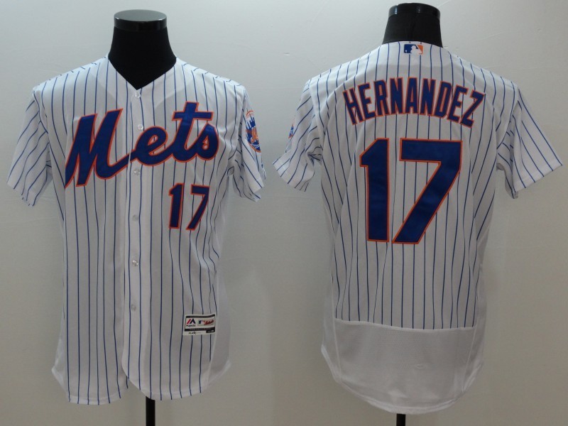 Mets 17 Keith Hernandez White Flexbase Jersey