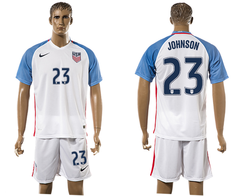 USA 23 JOHNSON Home 2016 Copa America Centenario Soccer Jersey USA 23 JOHNSON Home 2016 Copa America Centenario Soccer Jersey