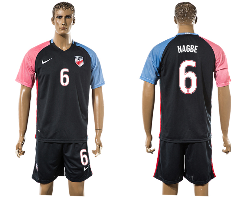 USA 6 NAGBE Away 2016 Copa America Centenario Soccer Jersey