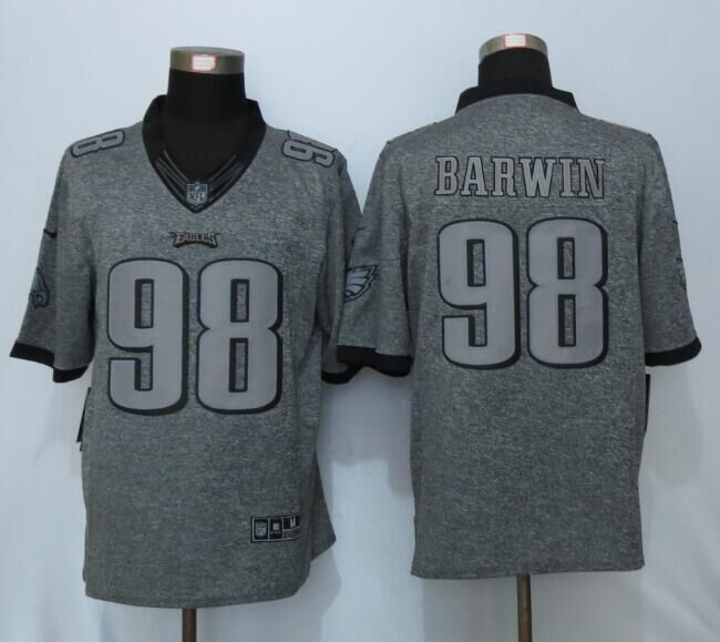 Nike Eagles 98 Connor Barwin Gray Gridiron Gray Limited Jersey