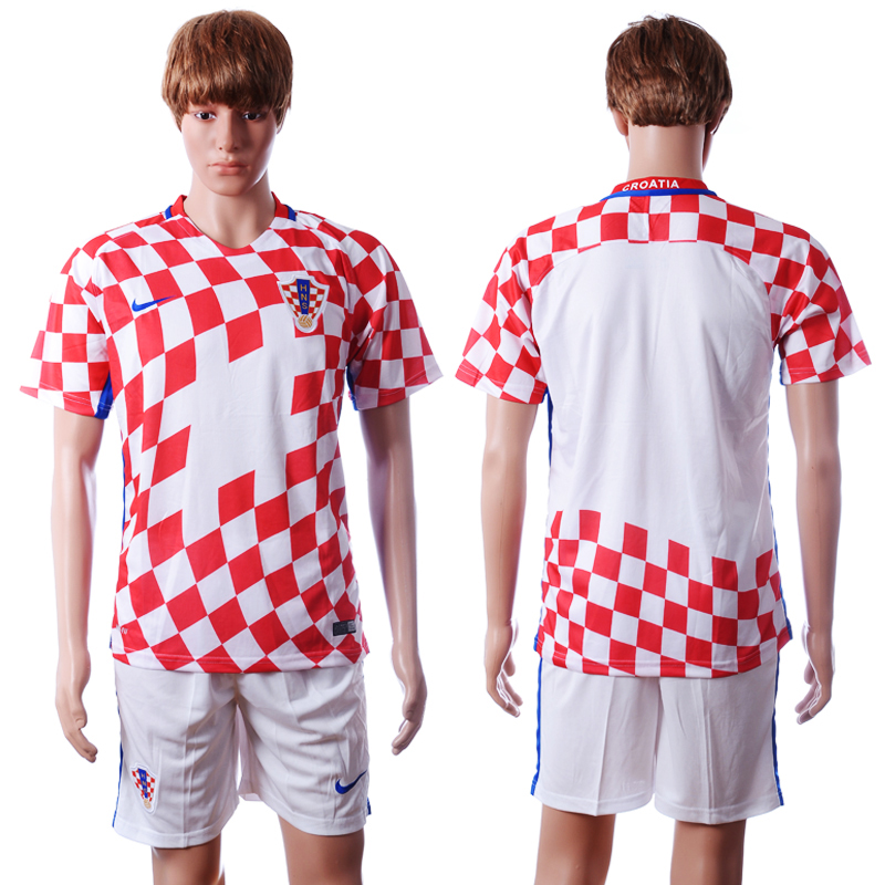 Croatia Home UEFA Euro 2016 Soccer Jersey