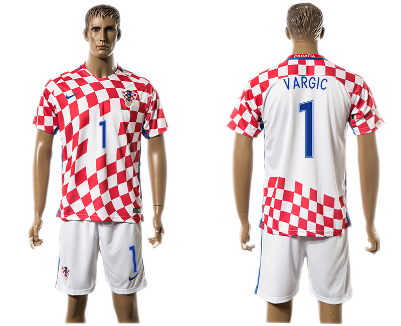 Croatia 1 VARGIC Home UEFA Euro 2016 Soccer Jersey