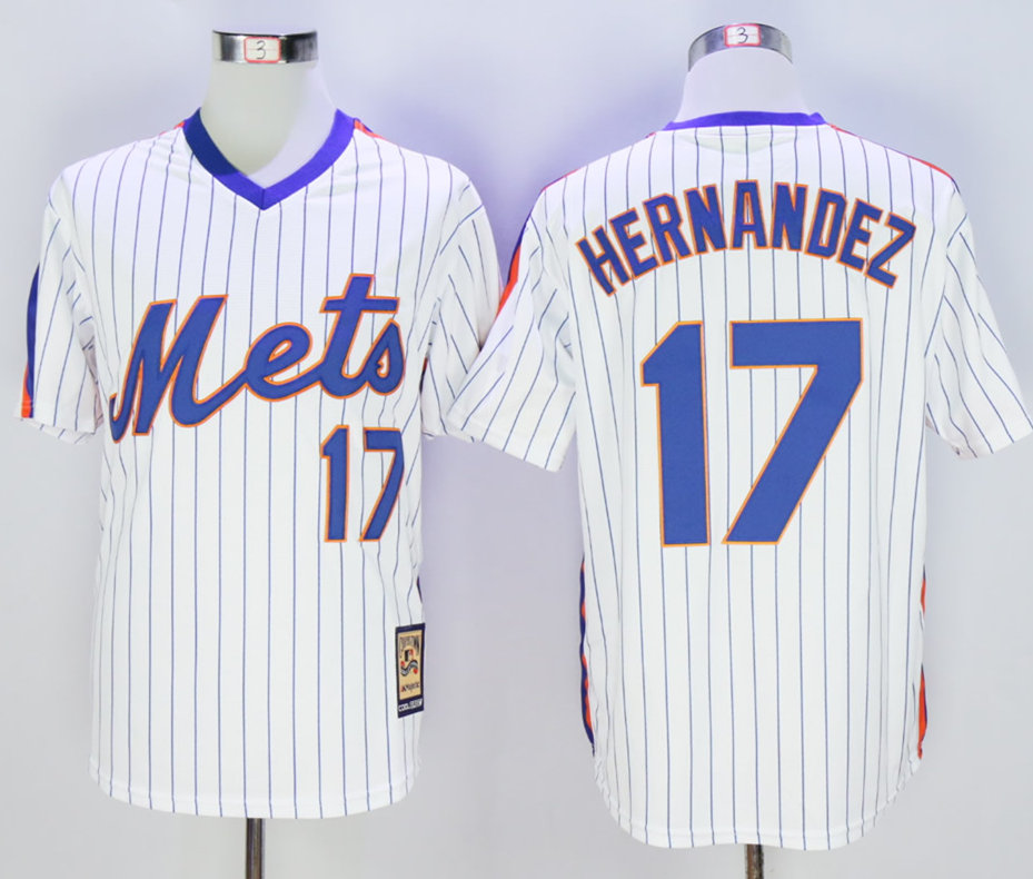Mets 17 Keith Hernandez White Cool Base Cooperstown Collection Jersey