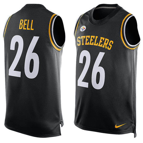 Nike Steelers 26 Le'Veon Bell Black Player Name & Number Tank Top