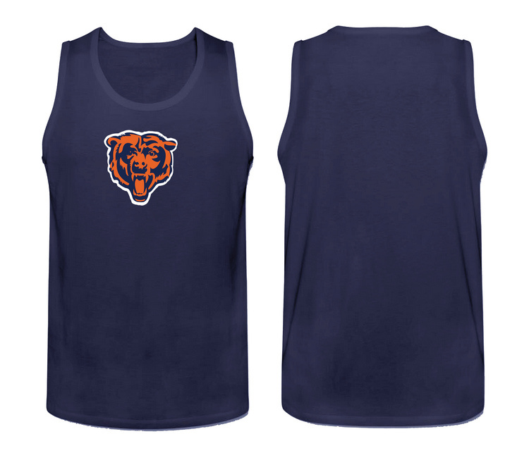 Nike Chicago Bears Fresh Logo Men's Tank Top Blue - Click Image to Close