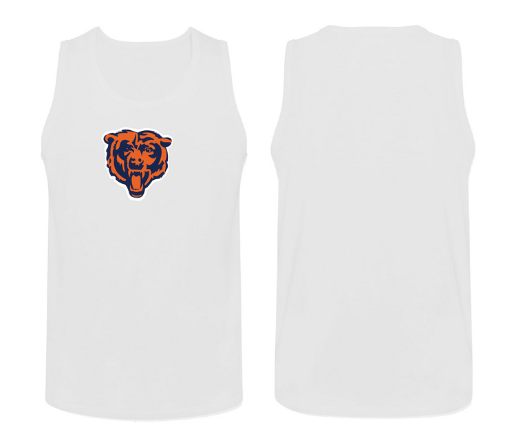 Nike Chicago Bears Fresh Logo Men's Tank Top White - Click Image to Close