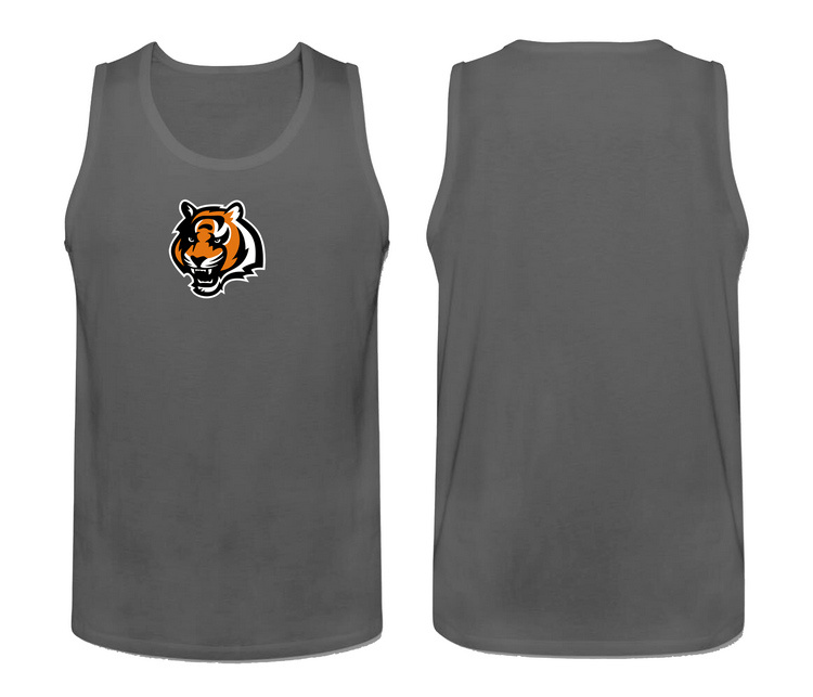 Nike Cincinnati Bengals Fresh Logo Men's Tank Top Grey - Click Image to Close