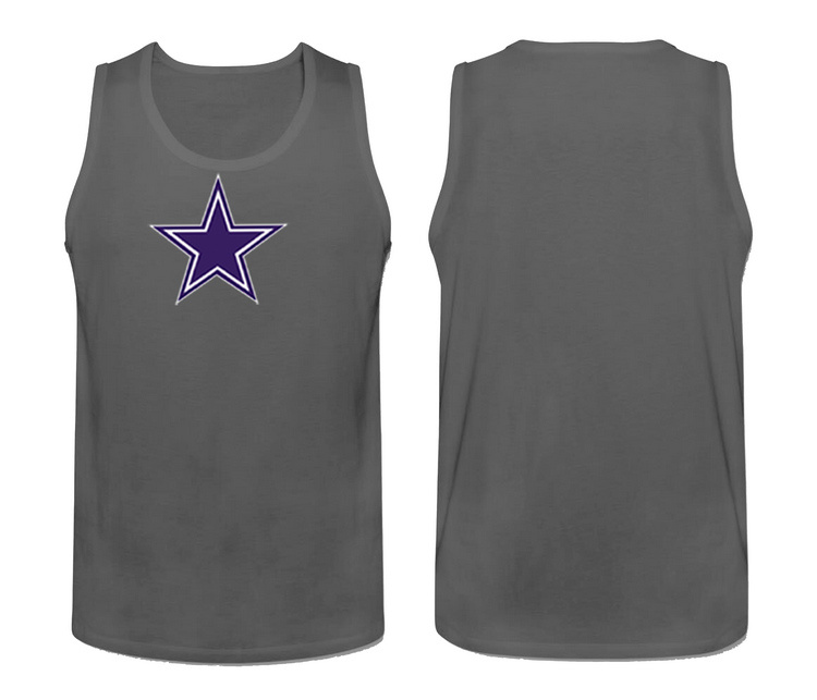 Nike Dallas Cowboys Fresh Logo Men's Tank Top Grey - Click Image to Close