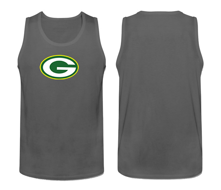 Nike Green Bay Packers Fresh Logo Men's Tank Top Grey