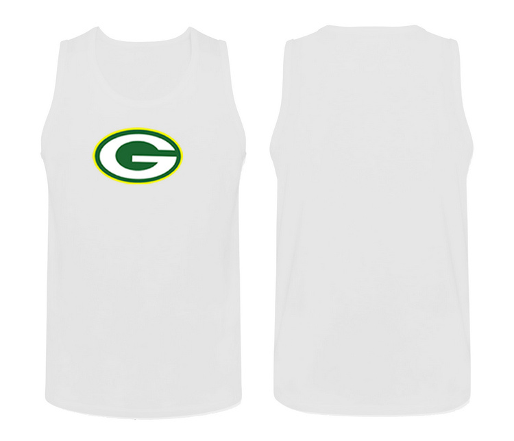 Nike Green Bay Packers Fresh Logo Men's Tank Top White