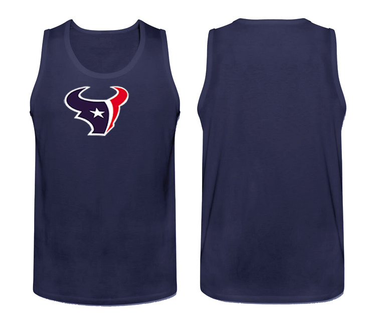 Nike Houston Texans Fresh Logo Men's Tank Top Blue - Click Image to Close