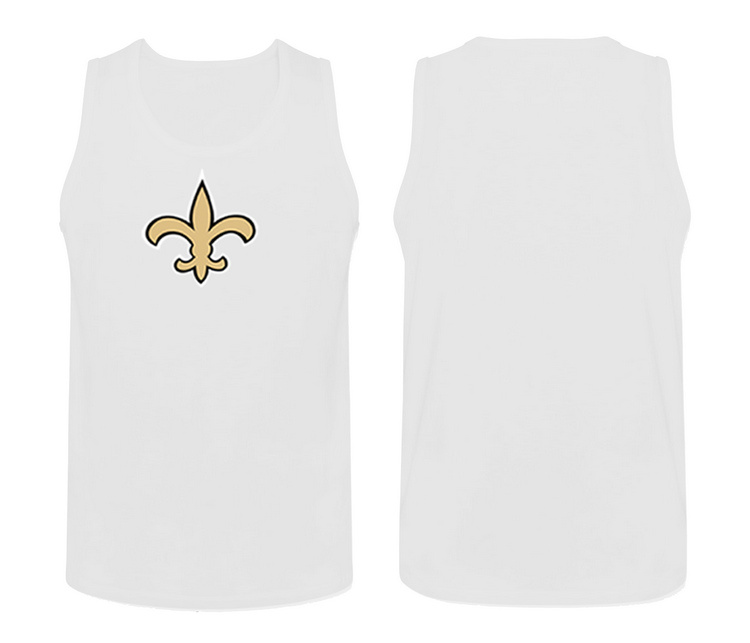 Nike New Orleans Saints Fresh Logo Men's Tank Top White