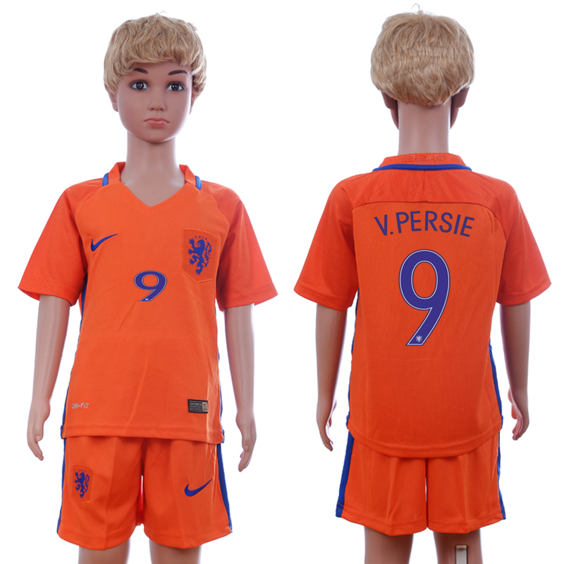 2016-17 Netherlands 9 V.PERSIE Home Youth Soccer Jersey