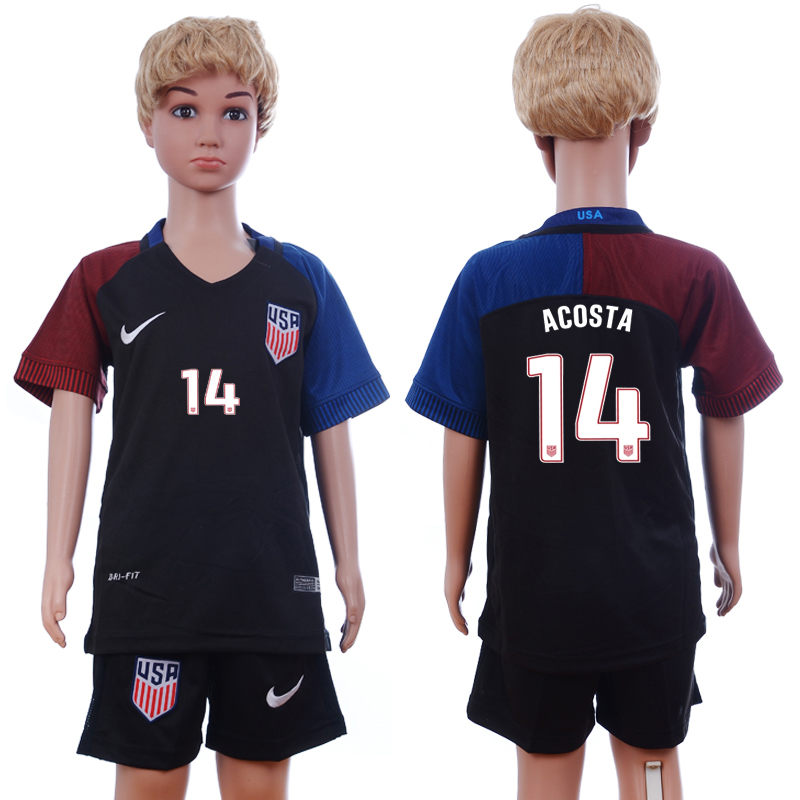 USA 14 ACOSTA Away Youth 2016 Copa America Centenario Soccer Jersey USA 14 ACOSTA Away Youth 2016 Copa America Centenario Soccer Jersey