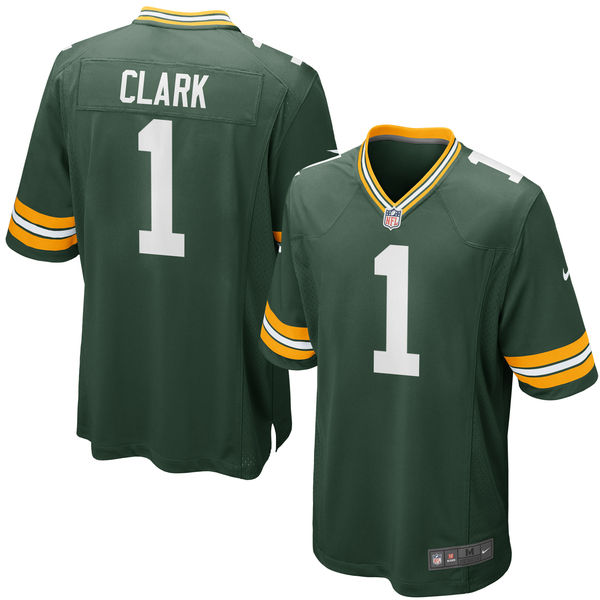 Nike Packers 1 Kenny Clark Green 2016 Draft Pick Elite Jersey