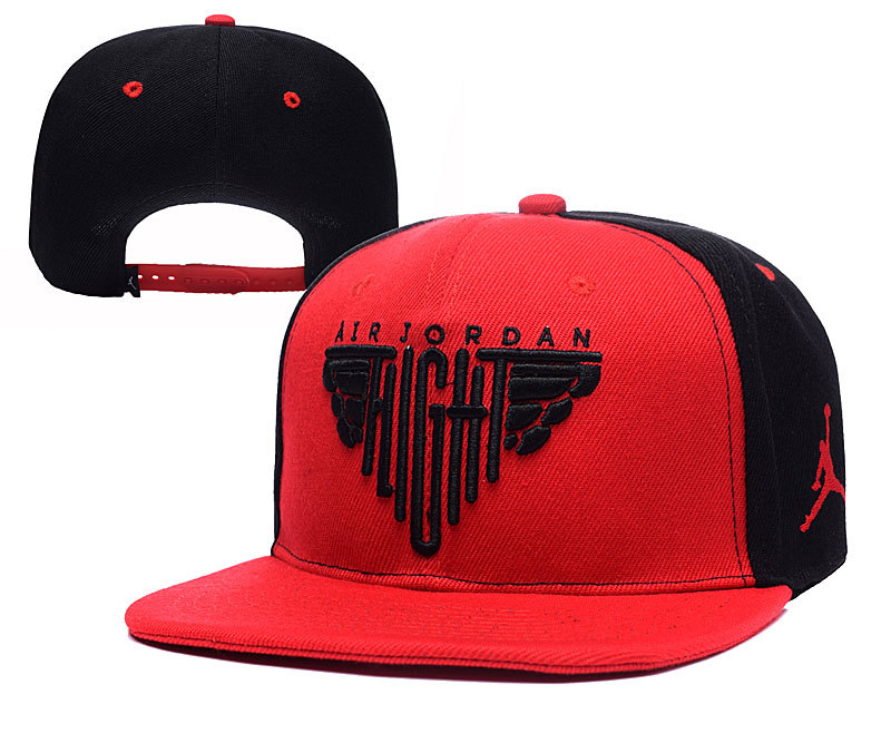 Air Jordan Red & Black Fashion Adjustable Hat YD