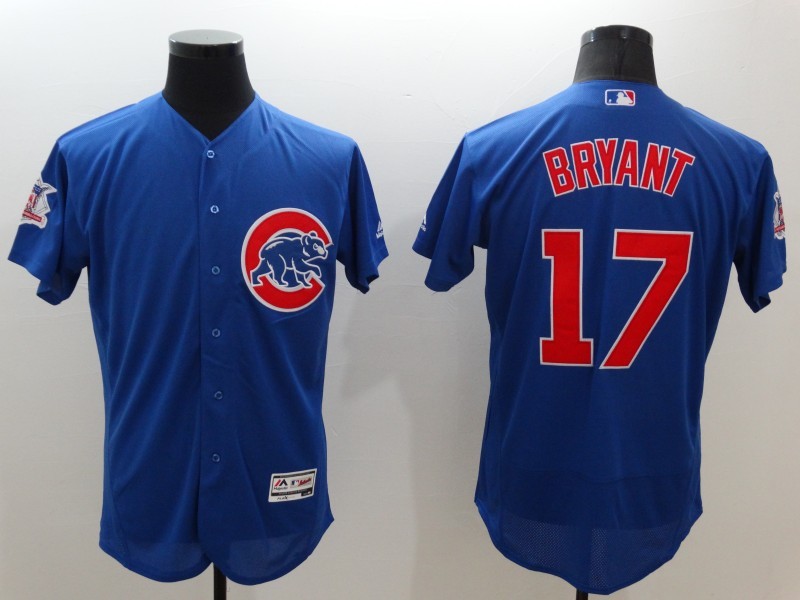 Cubs 17 Kris Bryant Blue Flexbase Jersey