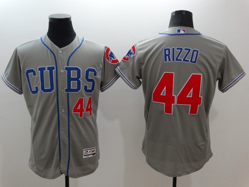 Cubs 44 Anthony Rizzo Grey Flexbase Jersey